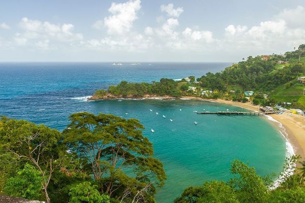 Caribbean-Tobago Parlatuvier Bay and beach landscape